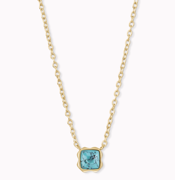 Coeur de Lion Gold Necklace Turquoise - December